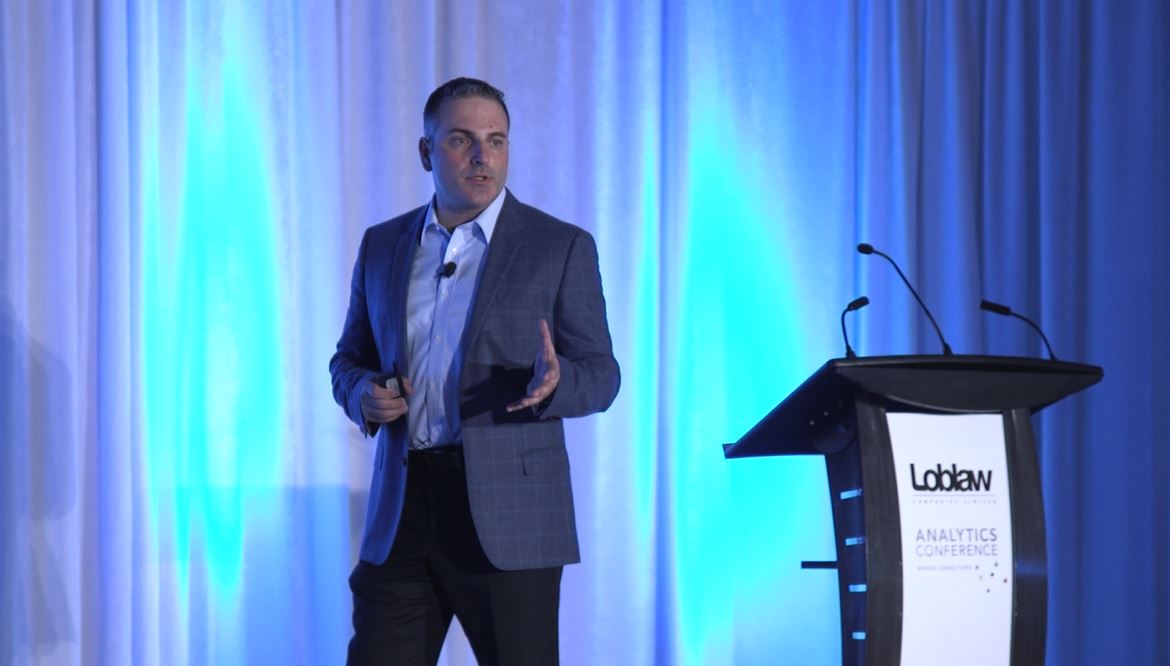 Achille Ettorre at Loblaw Analytics Conference