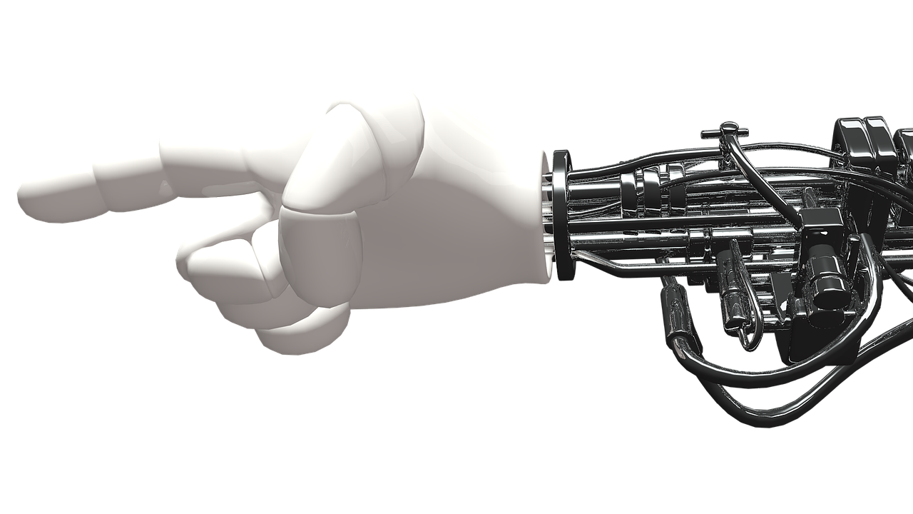 Robotic hand pointing